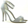 Sandali donna 1238 vernice grigio chiaro