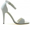 Sandali donna 1238 vernice grigio chiaro