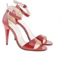 Sandali donna 1238 vernice rossa