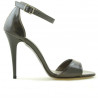 Sandali donna 1238 vernice marrone perlato
