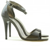 Sandali donna 1238 vernice marrone perlato