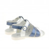 Sandali bambini piccoli 18c vernice indaco+bianco