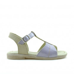 Sandali bambini piccoli 40c vernice viola+beige