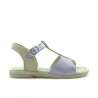 Sandali bambini piccoli 40c vernice viola+beige