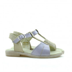 Sandali bambini piccoli 40c vernice viola+beige