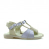 Sandali bambini piccoli 40c vernice viola+beige