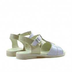 Sandali bambini piccoli 40c vernice viola+beige