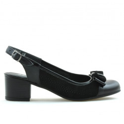 Sandali donna 5013 vernice nero combinato