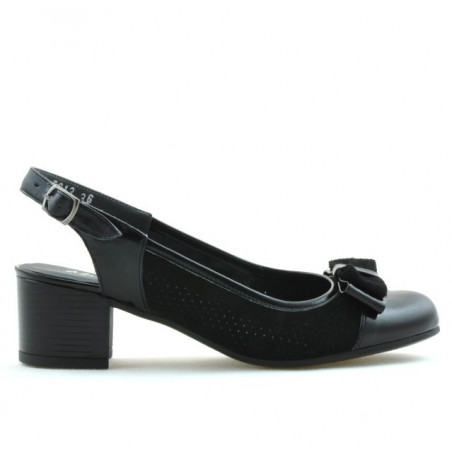 Sandali donna 5013 vernice nero combinato