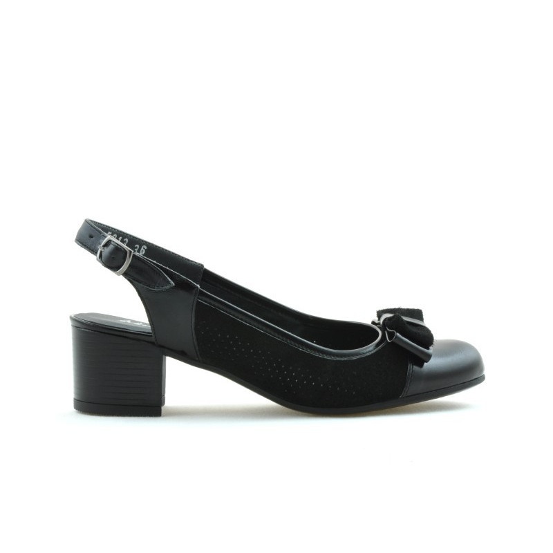 Sandali donna 5013 vernice nero combinato