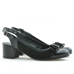 Sandali donna 5013 vernice nero combinato