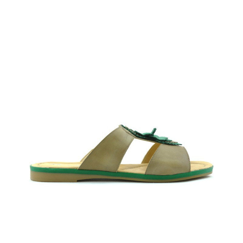 Sandali donna 5008 marrone+verde