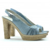 Sandali donna 597 blu camoscio