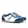 Scarpe per bambini 136 velluto indaco+bianco