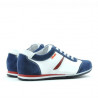 Scarpe per bambini 136 velluto indaco+bianco