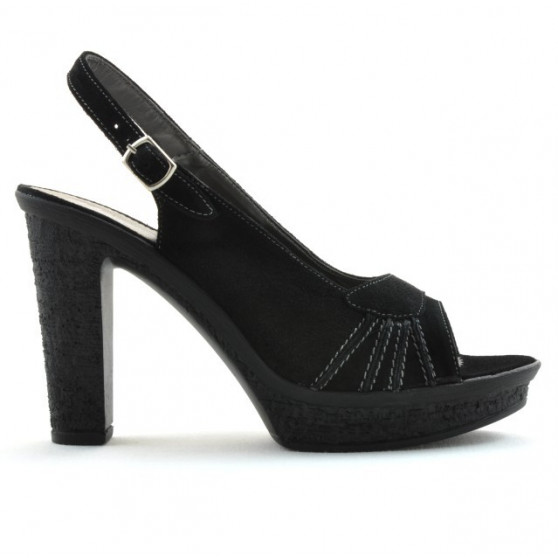 Sandale donna 597 velluto nero