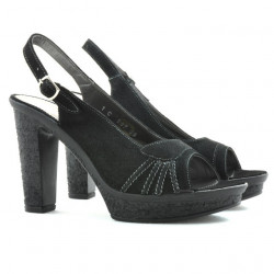 Sandale donna 597 velluto nero