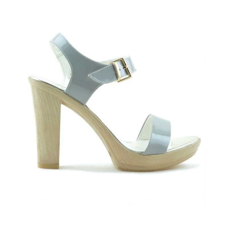Sandali donna 5022 vernice grigia