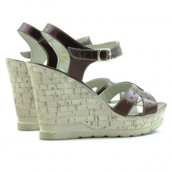 Sandali donna 5021 vernice bordeaux