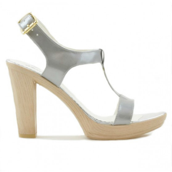 Sandali donna 5018 vernice argento
