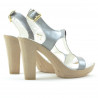 Sandali donna 5018 vernice argento