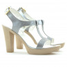 Sandali donna 5018 vernice argento