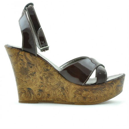 Sandali donna 5017 vernice bordeaux