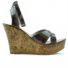 Sandali donna 5017 vernice bordeaux