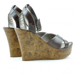 Sandali donna 5017 vernice bordeaux