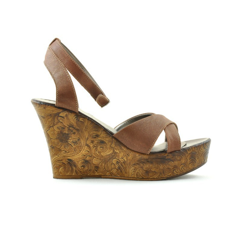 Sandali donna 5017 marrone perlato