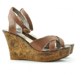Sandali donna 5017 marrone perlato