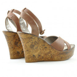 Sandali donna 5017 marrone perlato