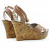 Sandali donna 5017 marrone perlato
