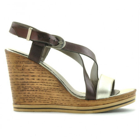 Sandali donna 5016 oro combinato