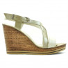 Sandali donna 5016 vernice beige combinato