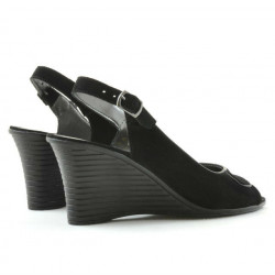 Sandali donna 596 nero velour
