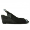Sandali donna 5019 vernice nera combinata