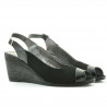 Sandali donna 5019 vernice nera combinata