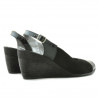 Sandali donna 5019 vernice nera combinata