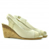 Sandali donna 5019 vernice beige combinato