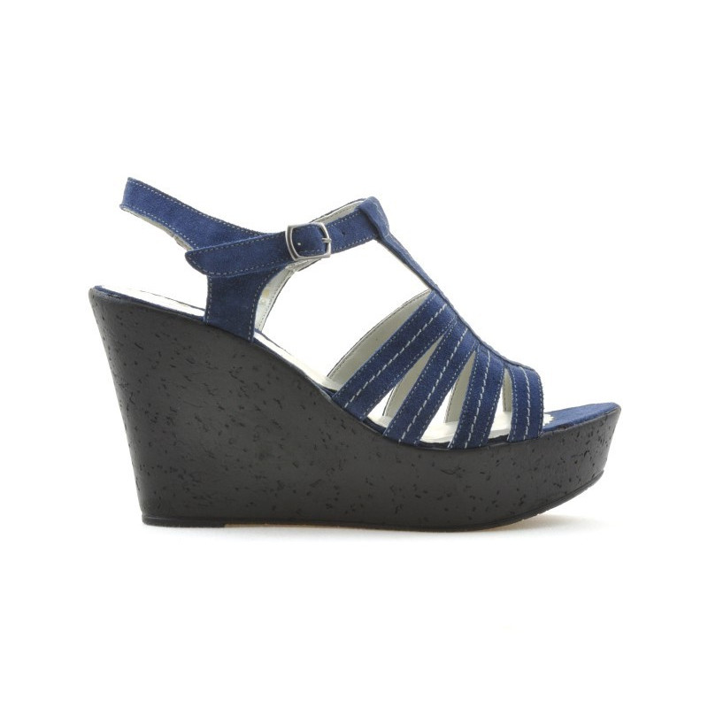 Sandali da donna 598 indaco velour