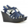 Sandali da donna 598 indaco velour