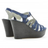 Sandali da donna 598 indaco velour