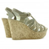Sandali donna 598 sabbia velluto