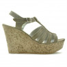 Sandali donna 598 sabbia velluto