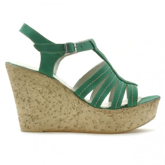 Sandali donna 598 bufalo verde
