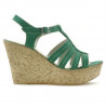 Sandali donna 598 bufalo verde