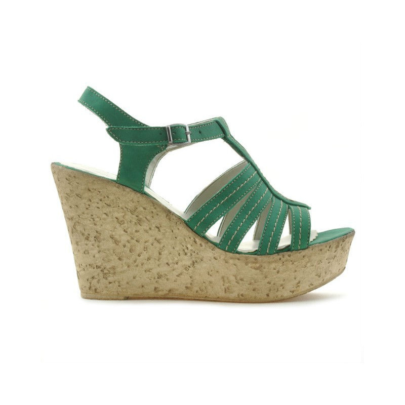 Sandali donna 598 bufalo verde