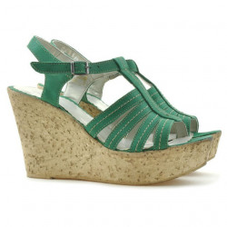 Sandali donna 598 bufalo verde