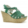 Sandali donna 598 bufalo verde